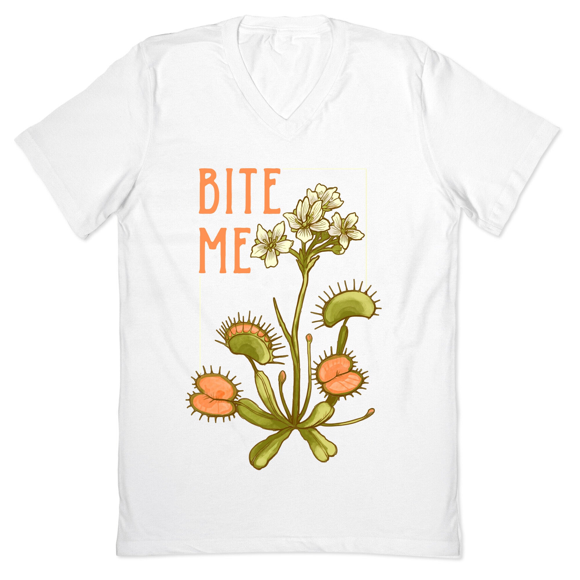 Bite Me Venus Flytrap V-Neck